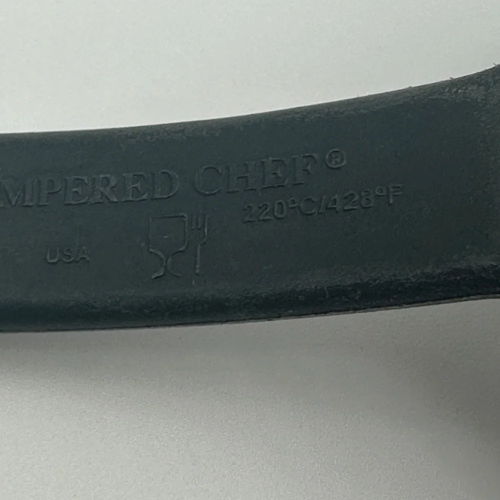 Pampered Chef Black Nylon Slotted Turner Spatula Heat Resistant 428F USA Made